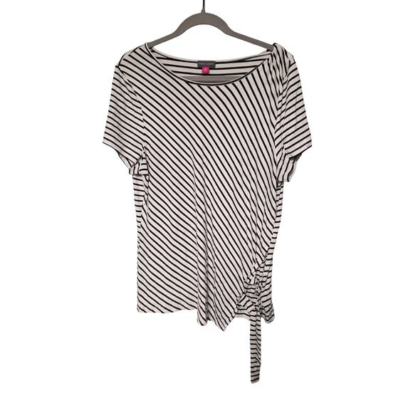 Vince Camuto Striped Blouse Size XL Office to Street Chic Back to School - Picture 1 of 8